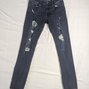 American Eagle Distressed Blue Skinny Jeans